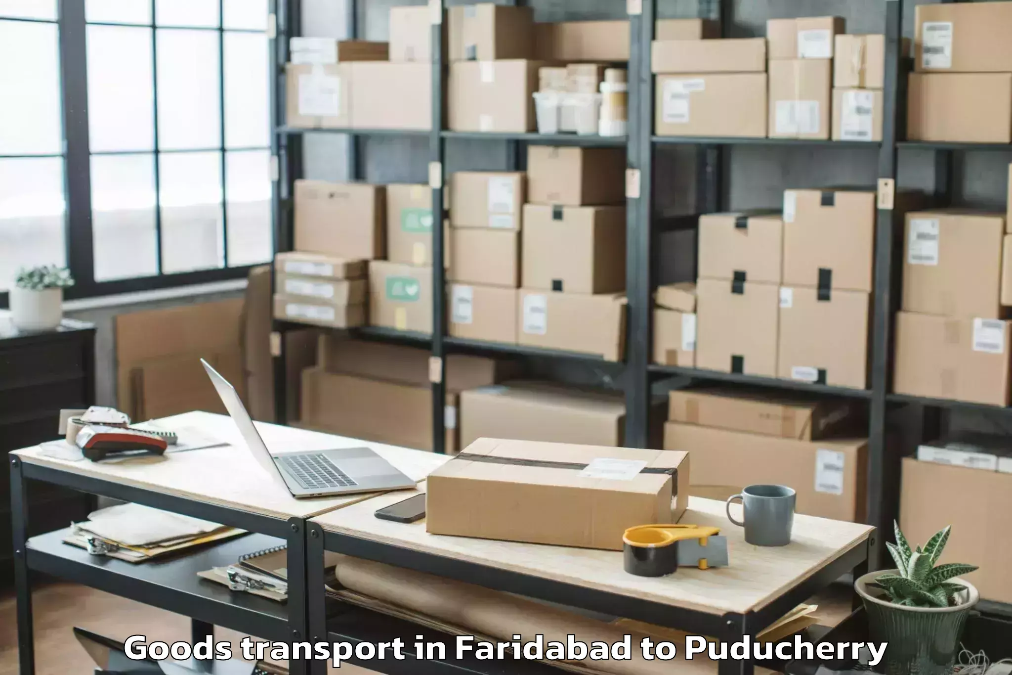 Easy Faridabad to Yanam Goods Transport Booking